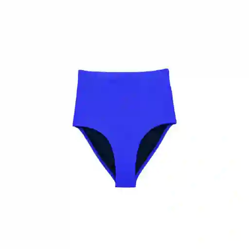 Bikini Calzón Tiro Alto Azul Talla L Samia