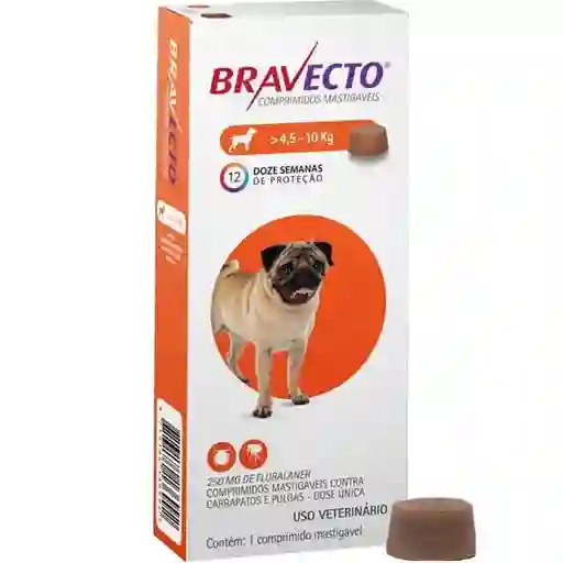 Bravecto Antipulga Para Perro Peso de 4.5 a 10 Kg