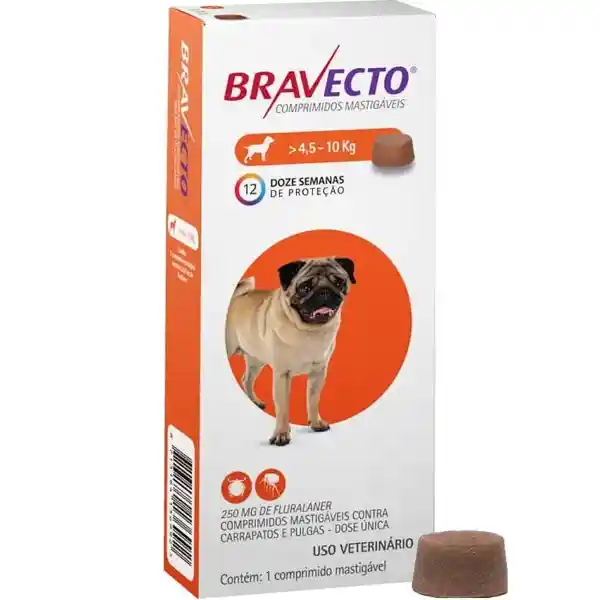 Bravecto Antipulga Para Perro Peso de 4.5 a 10 Kg