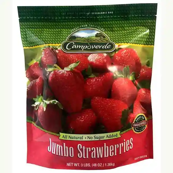Campoverde Fruta Congelada Jumbo Strawberries