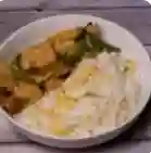 Pollo Mongoliano con Arroz Chaufa