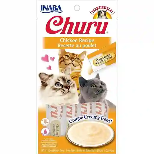 Churu Snack Para Gato Sabor a Pollo Crema