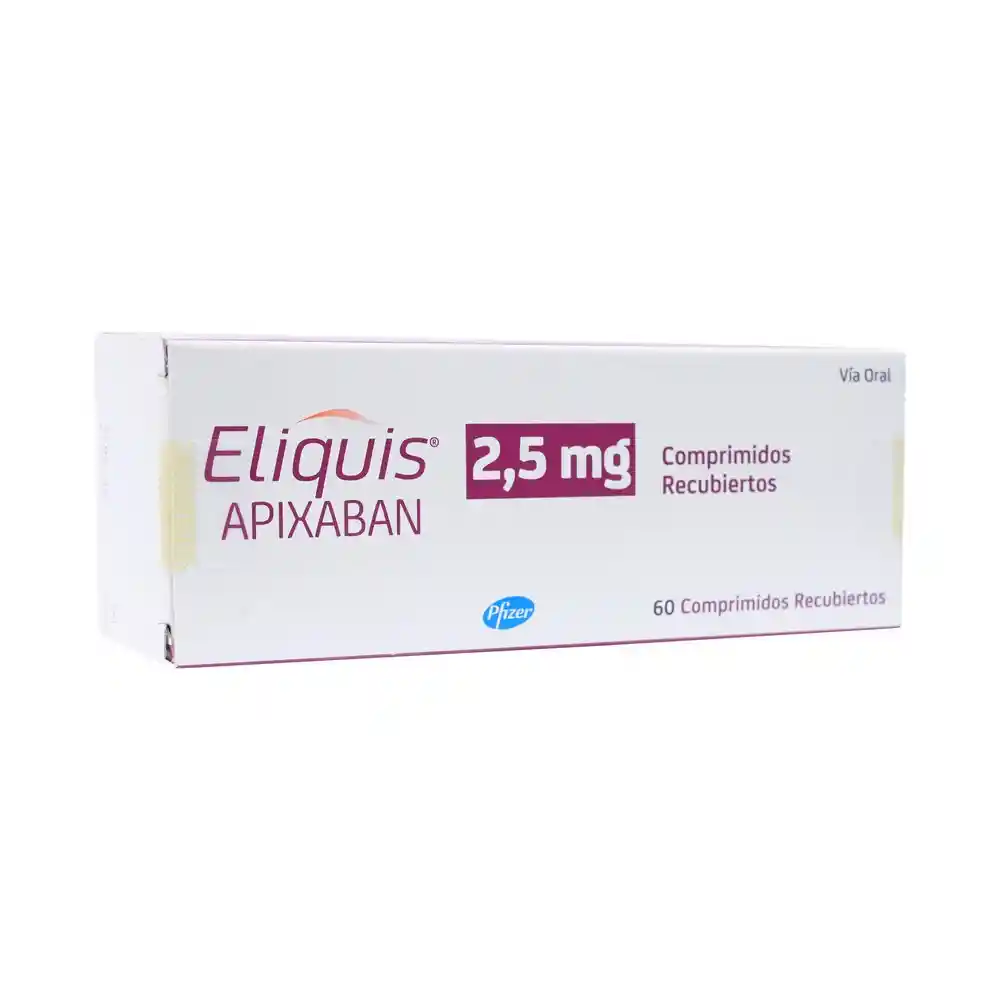 Eliquis 2,5 mg x 60 Comprimidos Recubiertos