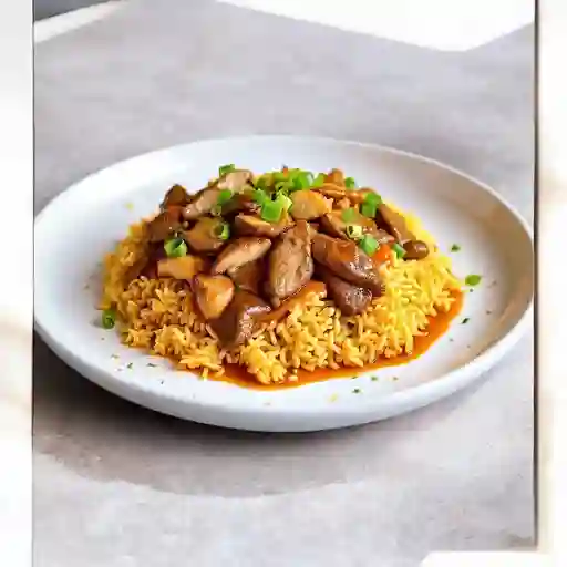 Colacion Mixto Mongoliana Con Arroz Chaufan