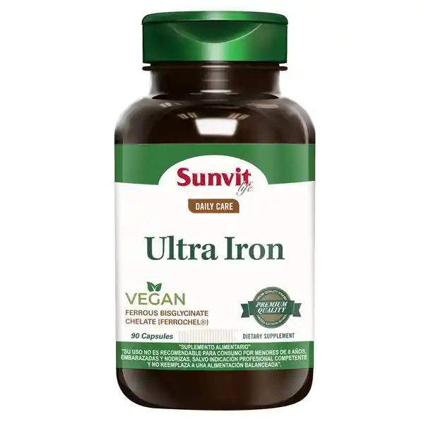 Suplemento Alimentario Vegan Iron (25 mg)