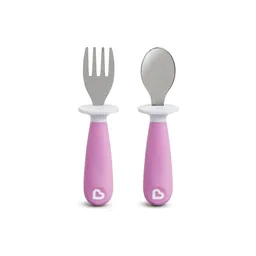 Munchkin Set Tenedor y Cuchara Violeta