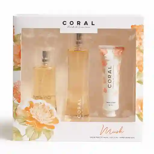 Coral Kit Musk Agua de Toilette + Crema