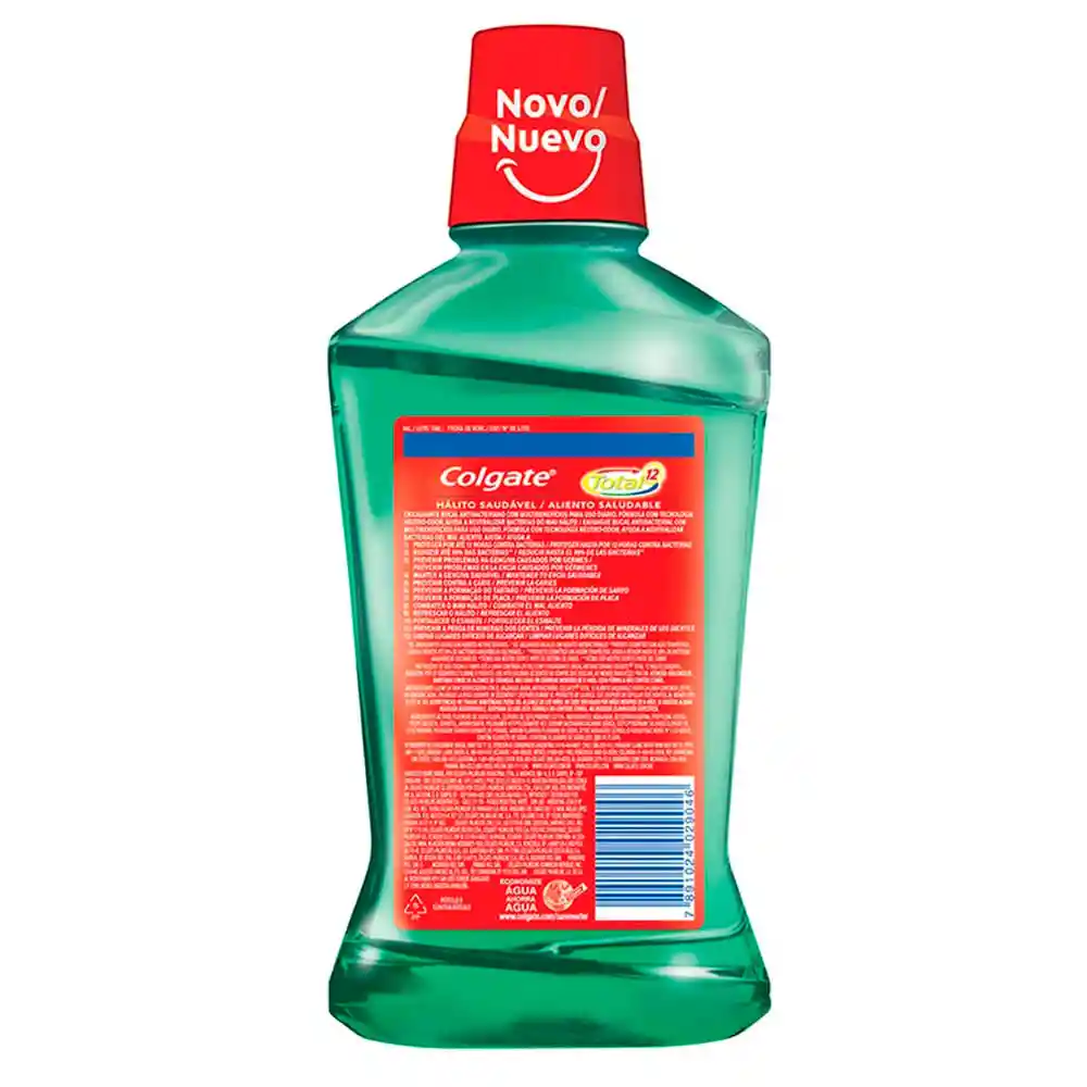 Total12 Enjuague Bucal Antibacterial Aliento Saludable 500ml