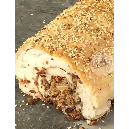 Pollo relleno champiñón tocino