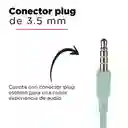 Miniso Audífonos de Cable Verde Menta Mod Hf233