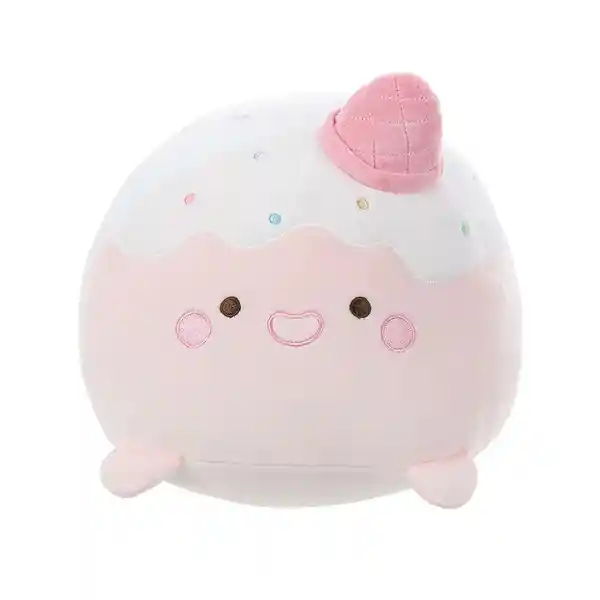 Miniso Peluche Fresa Con Gorro Rosa 30.8 x 24 x 17.4 cm
