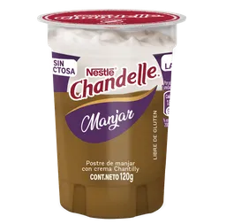 Chandelle Postre sin Lactosa Sabor a Manjar