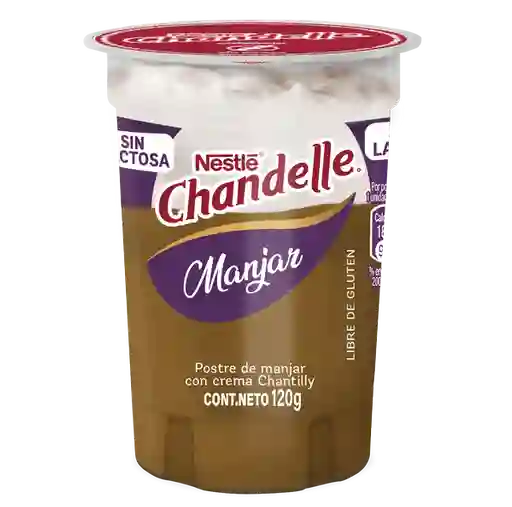 Chandelle Postre sin Lactosa Sabor a Manjar