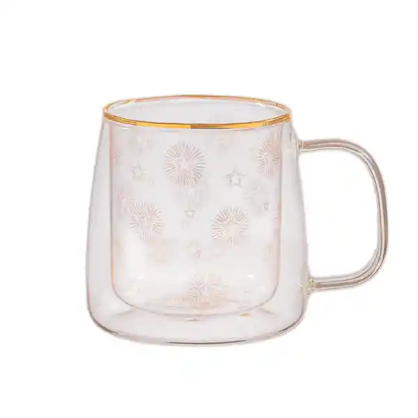 Taza Doble Vidrio Shiny Stars Adagio Teas