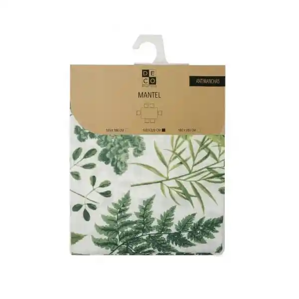 Deco Express Mantel Anti Manchas Botánico 160 x 220 cm