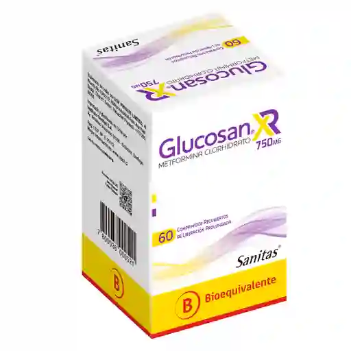 Glucosan Xr Comprimidos Recubiertos (750 mg)