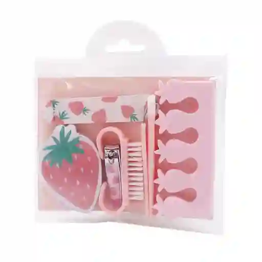 Miniso Kit Para Manicure en Forma de Fresa Fruit Series 2.0