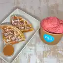 Combo helado individual y trozodewaffle