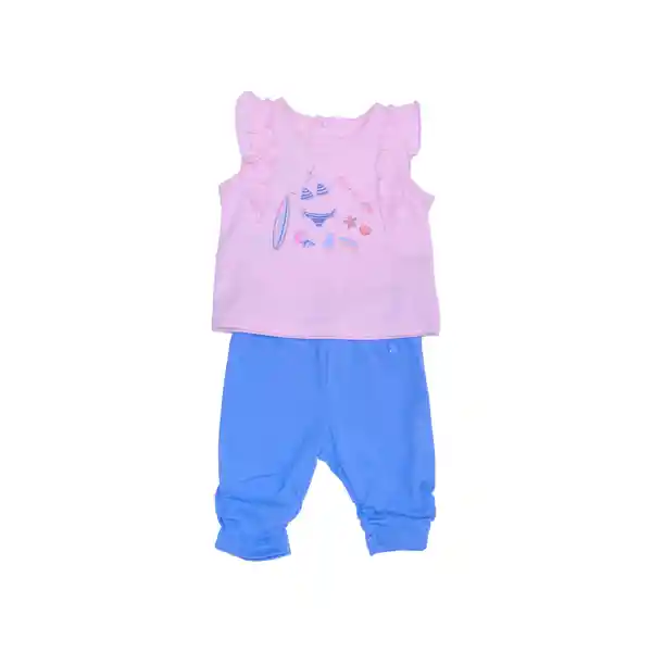 Conjunto Bebe Niña Rosado Pillin 3 a