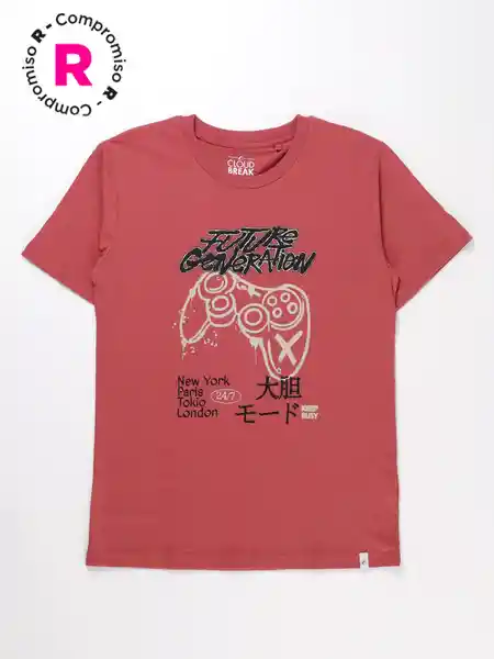Cloudbreak Polera Baslis Rojo 14