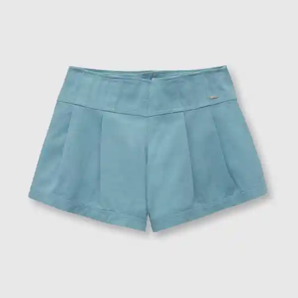 Short Gabardina de Niña Petróleo Talla 12A Colloky