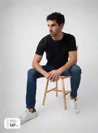 Polera Hombre Marquis Algodón Cuello Redondo Talla M