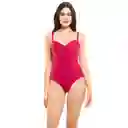 Traje de Baño Reductor Copa Doble D Rojo Talla XXL Samia