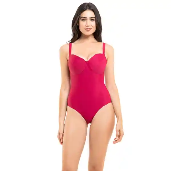 Traje de Baño Reductor Copa Doble D Rojo Talla XXL Samia