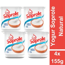 4 x Soprole Yogur natural