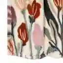 Manta Cordero Con Estampado Floral 125 x 150 cm