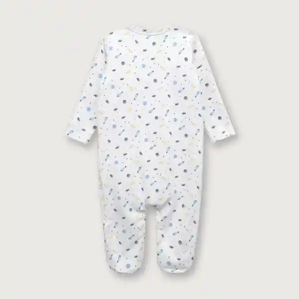 Pijama Estampado Off de Niño White Talla 3M Opaline