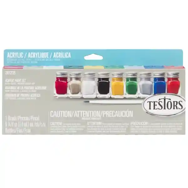 Testors Set de Pinturas Acrílicas Colores Varios