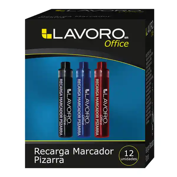 Lavoro Recarga Marcador Pizarra Azul