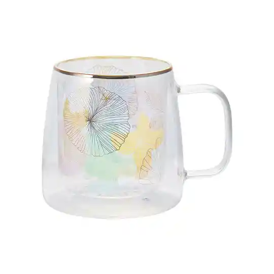 Taza Doble Vidrio Nature