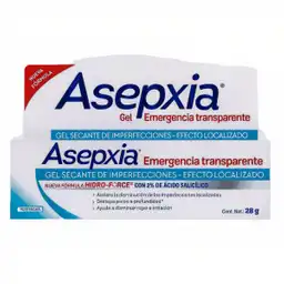 Asepxia Gel Secante de Imperfecciones Emergencia Transparente 