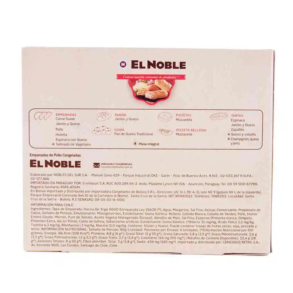 El Noble Empanada Pollo