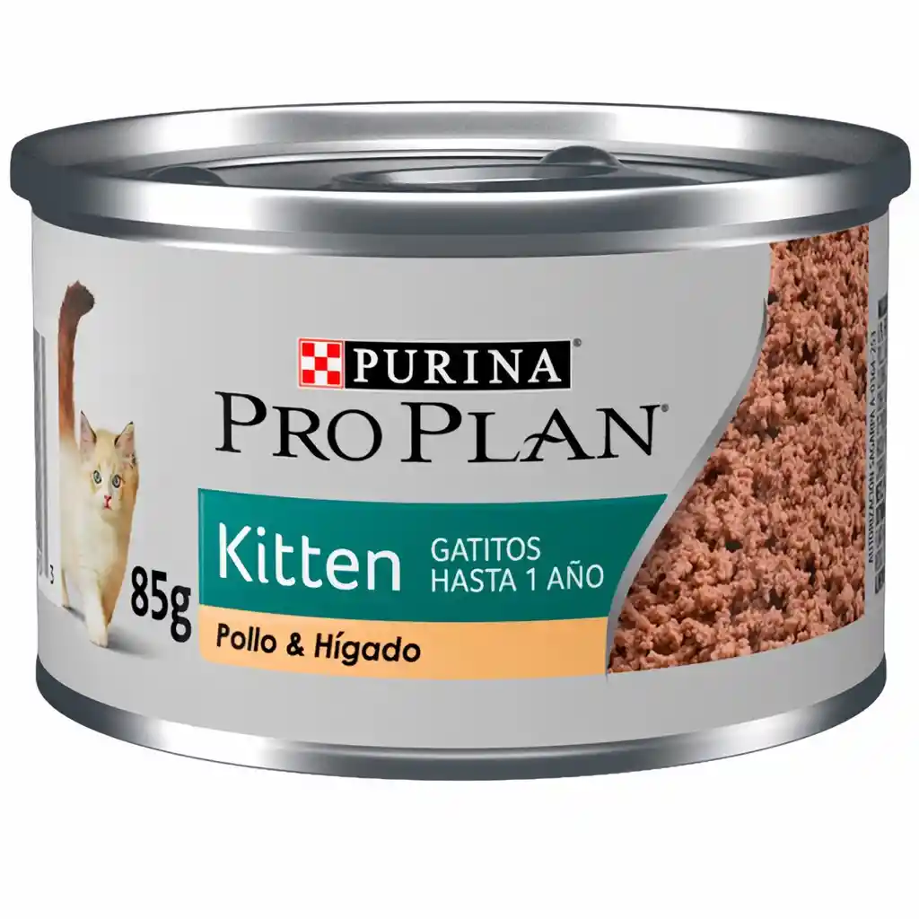 Pro Plan Alimento Humedo para Gatito con Sabor a Pollo e Hígado

