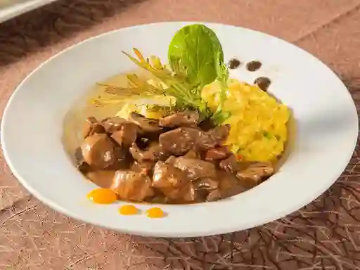 Risotto con Lomo Strogonoff