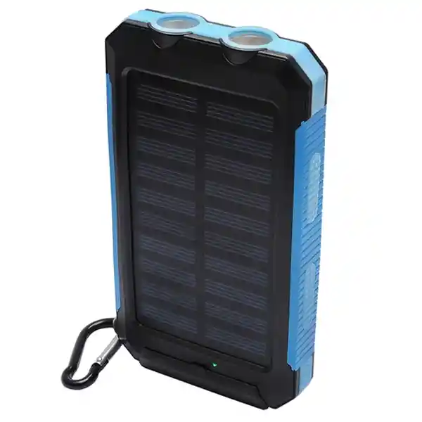 Tecmaster Powerbank Solar 8000 Mah Azul/Negro TM-PBSP3-BL