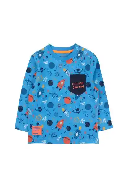 Polera Bebé Rapport Cosmic Niño Turquesa 3 a 6 Meses 143