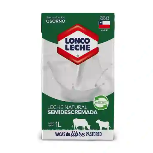 Loncoleche Leche Líquida Natural Semidescremada