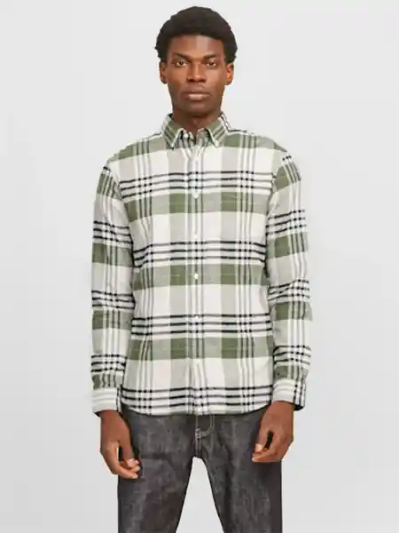 Jack & Jones Camisa Verde Oscuro M 12265385 I25