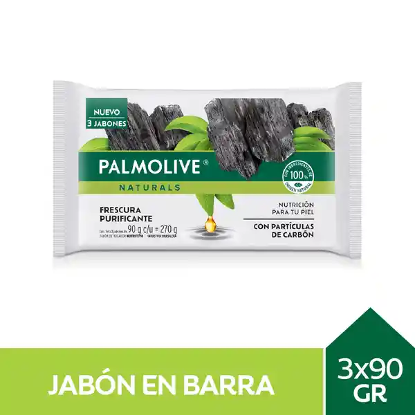 Palmolive Jabón Barra Naturals Charcoal