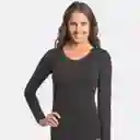 Top Seamless Polar Negro Caffarena