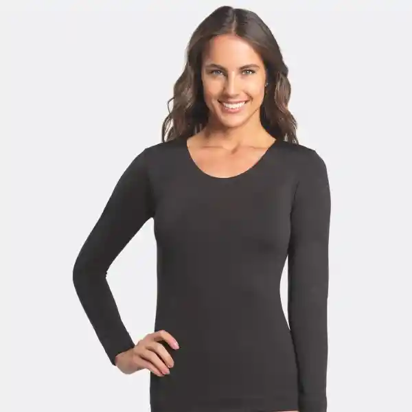 Top Seamless Polar Negro Caffarena