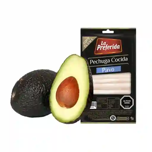 Combo la Preferida Pechuga de Pavo Cocida Corte Pluma Palta