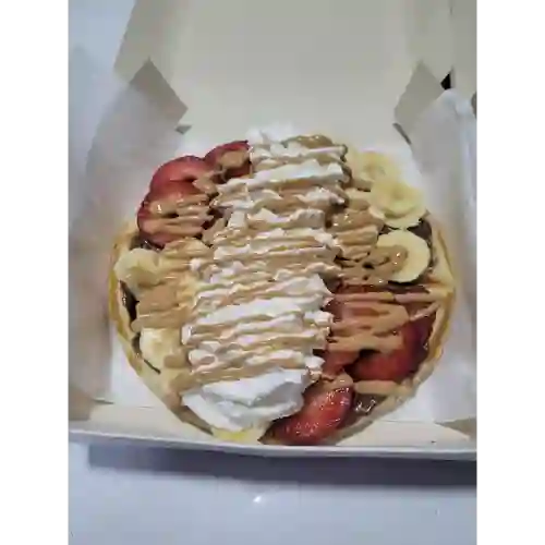 Waffle clásico manjar