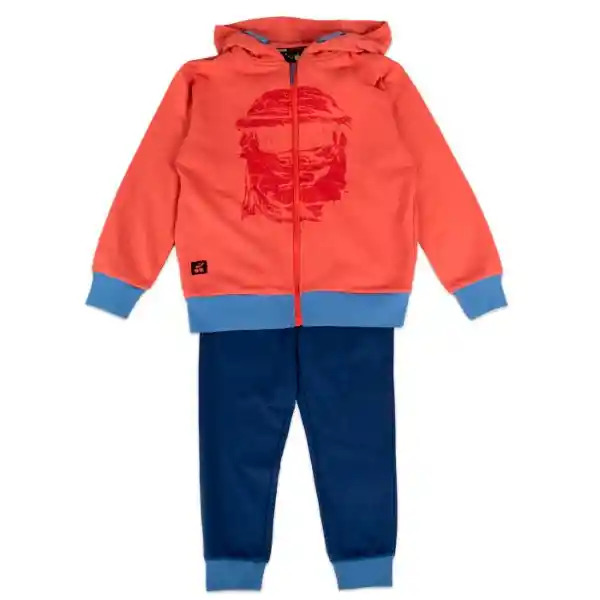 Conjunto Buzo Niño Rojo Talla 4 A Pillín