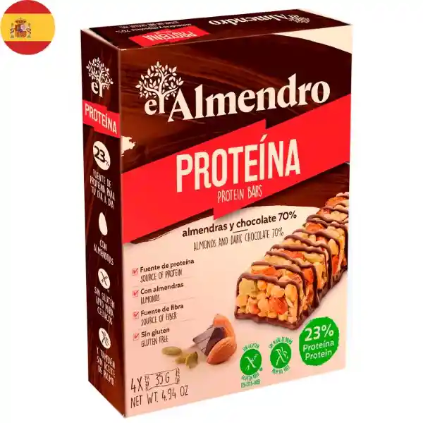 El Almendro Barra Almendra Protein Chocolate