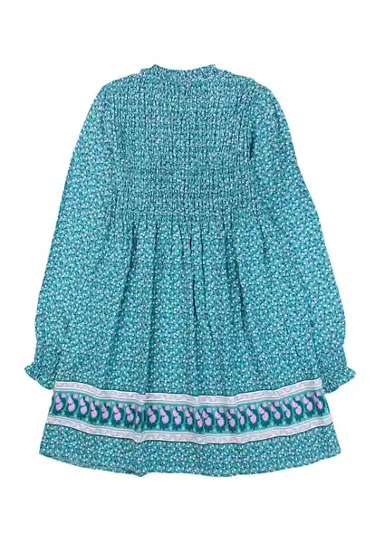 Vestido Junior Arctic 387 Niña Verde Talla 10 Años Ficcus